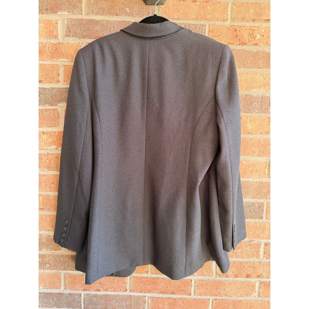 Karen Scott Womens Dark Gray Princess Cut Blazer Long Sleeve Classic Size 18 - Picture 3 of 4
